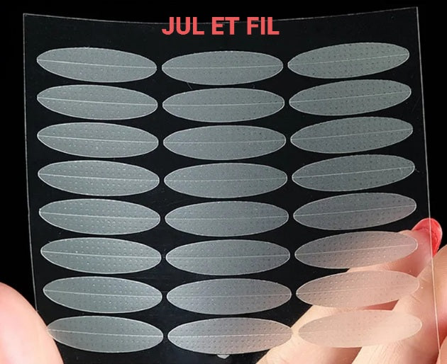 96 patchs XXL paupières tombantes transparents