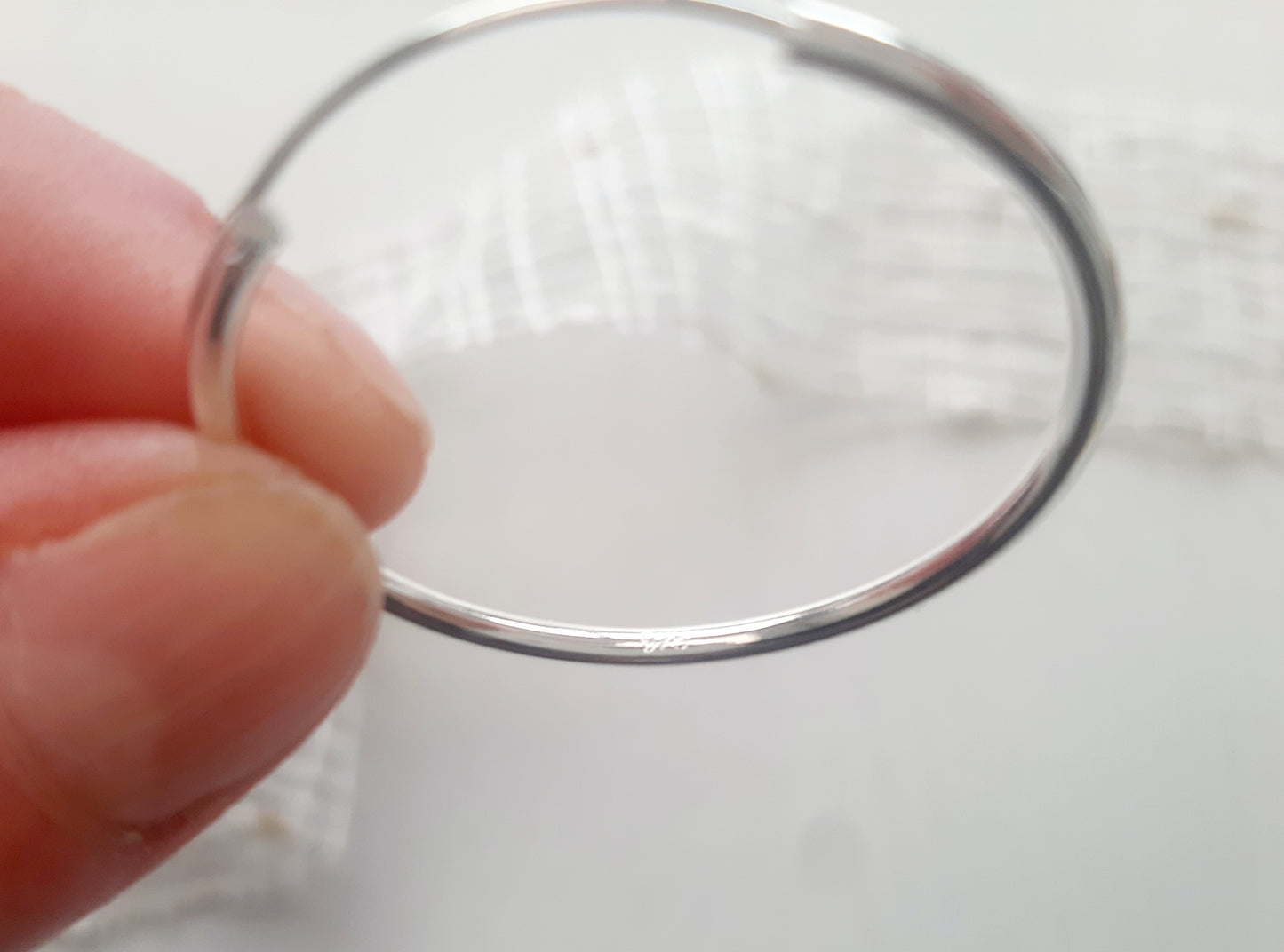 Créoles argent 925 boucles d'oreilles anneaux