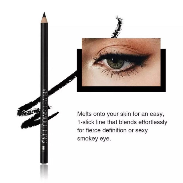 Long Crayon Eyeliner Smokey Eyes Waterproof NOIR