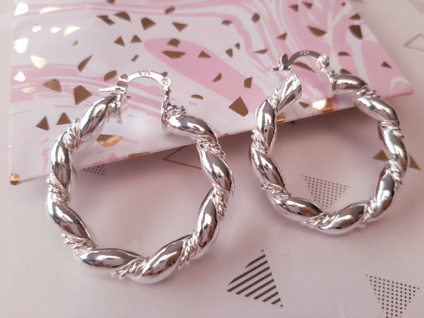 Créoles argent 925 volutes