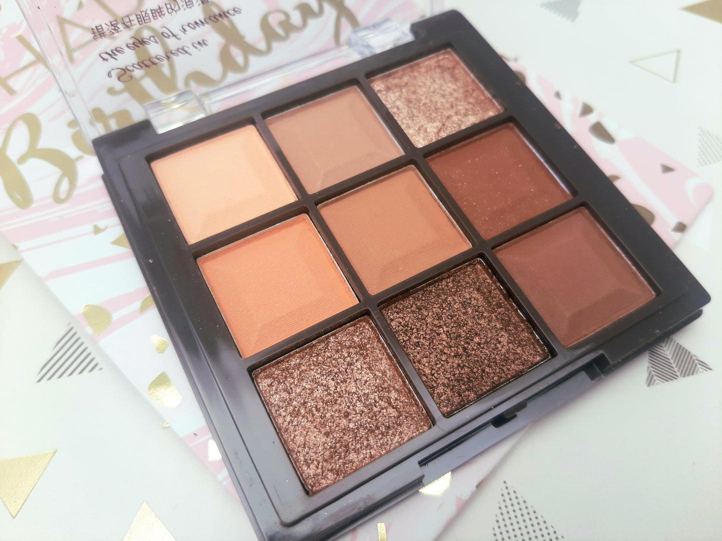 Palette fards à paupières maquillage beige marron
