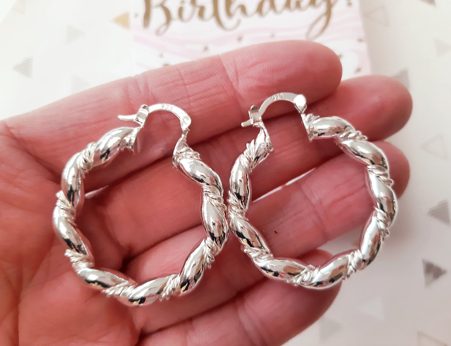 Créoles argent 925 volutes