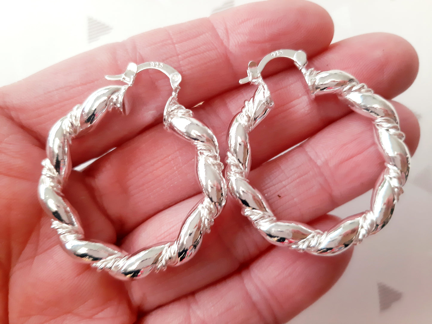 Créoles argent 925 volutes