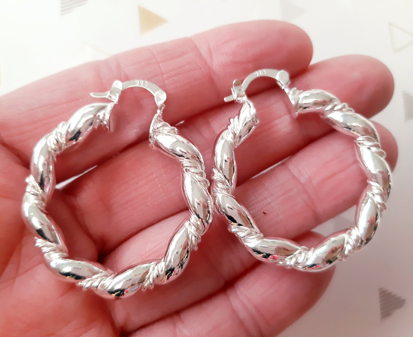 Créoles argent 925 volutes