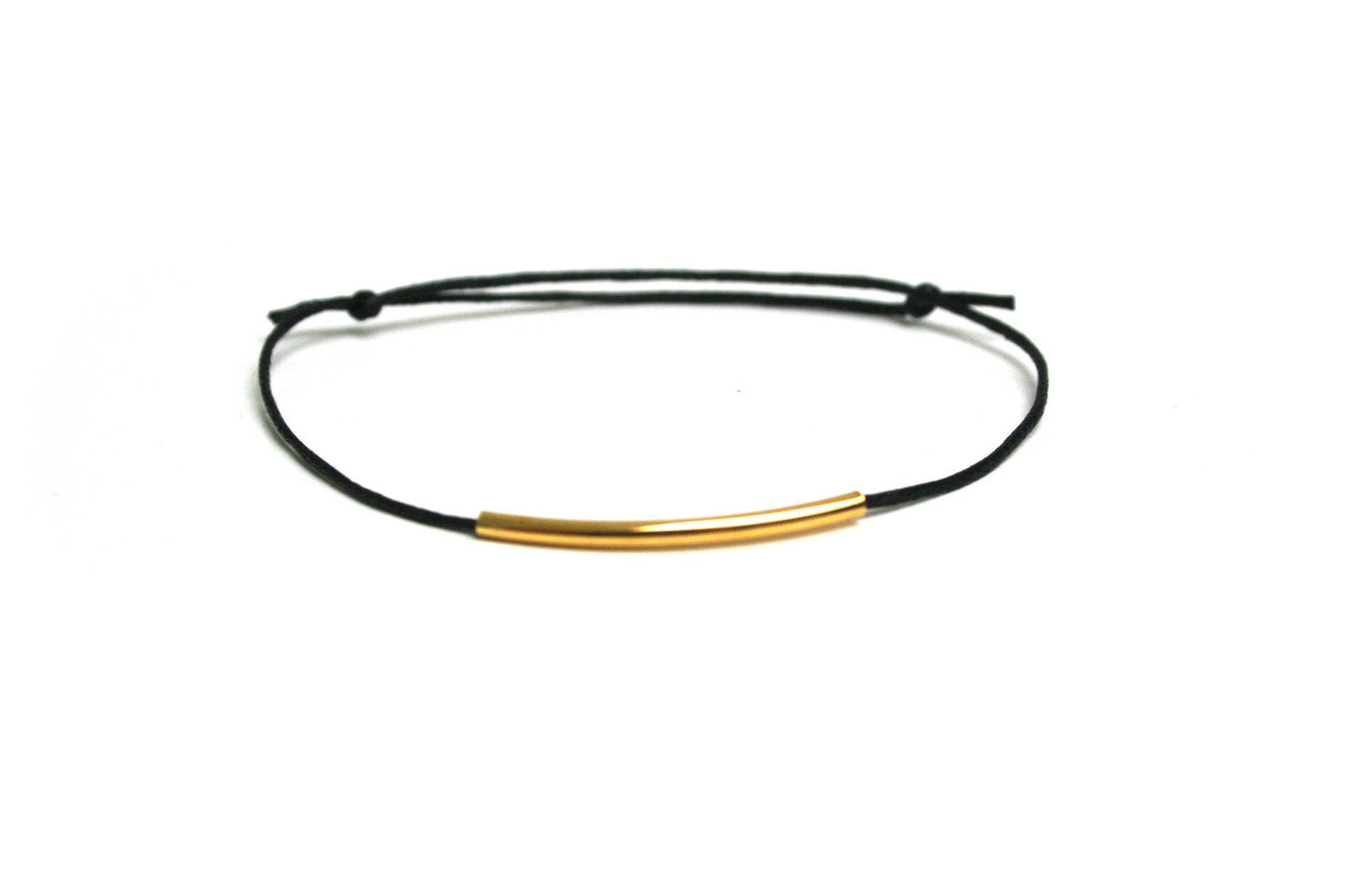 Adjustable bracelet leather tube brass graphic woman teen girl