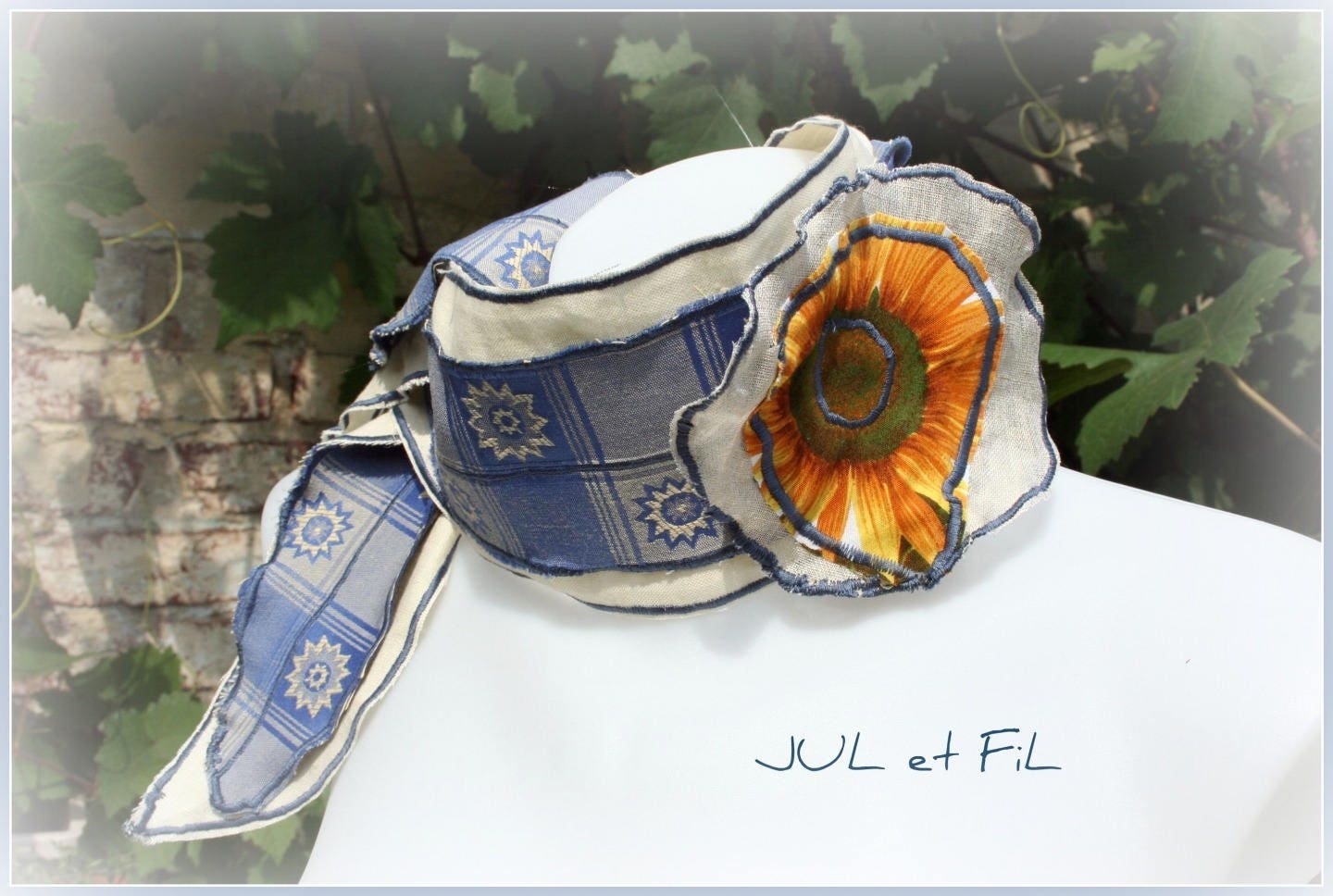 Tour de cou couture tournesol