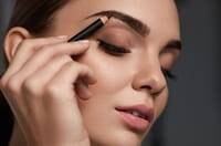 Eyebrow pencil makeup brush 2 in 1