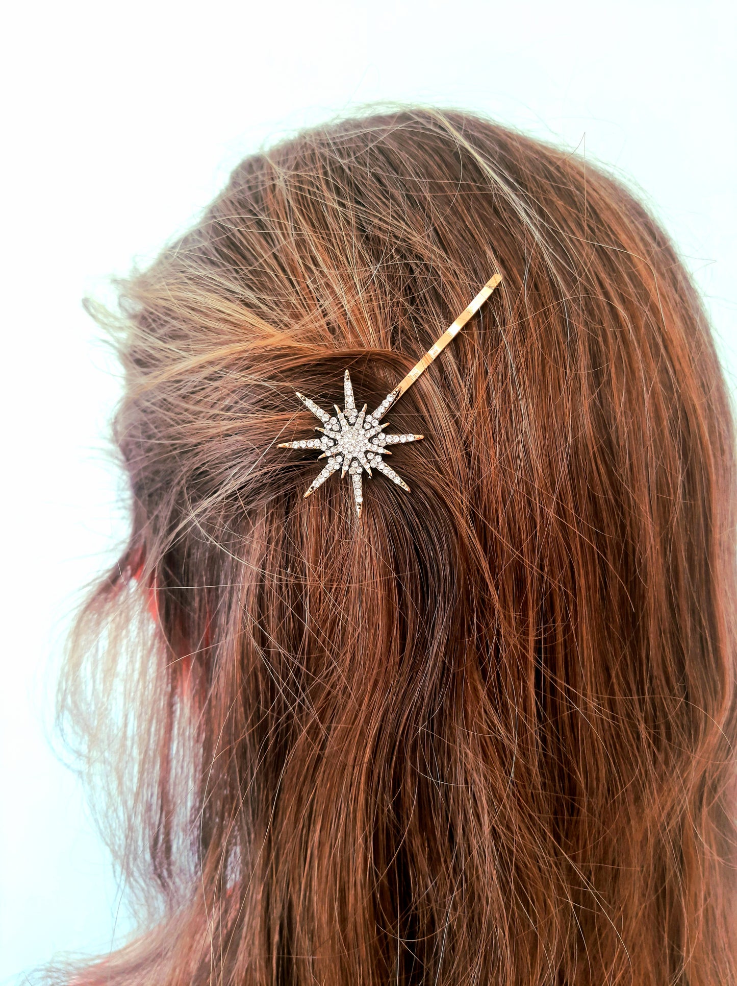 Golden hair jewelry brass tree branch women's hairstyle