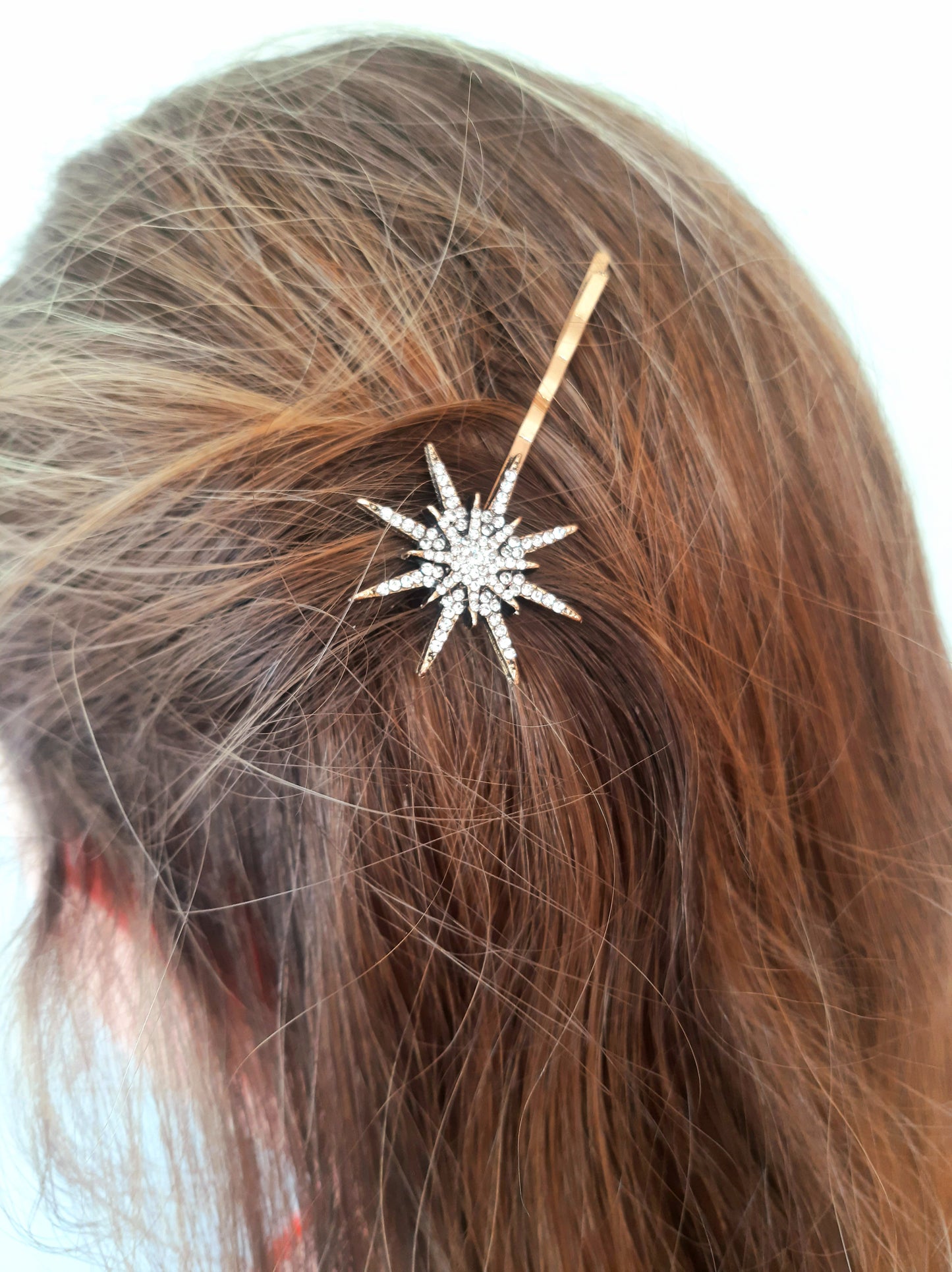 Golden hair jewelry brass tree branch women's hairstyle