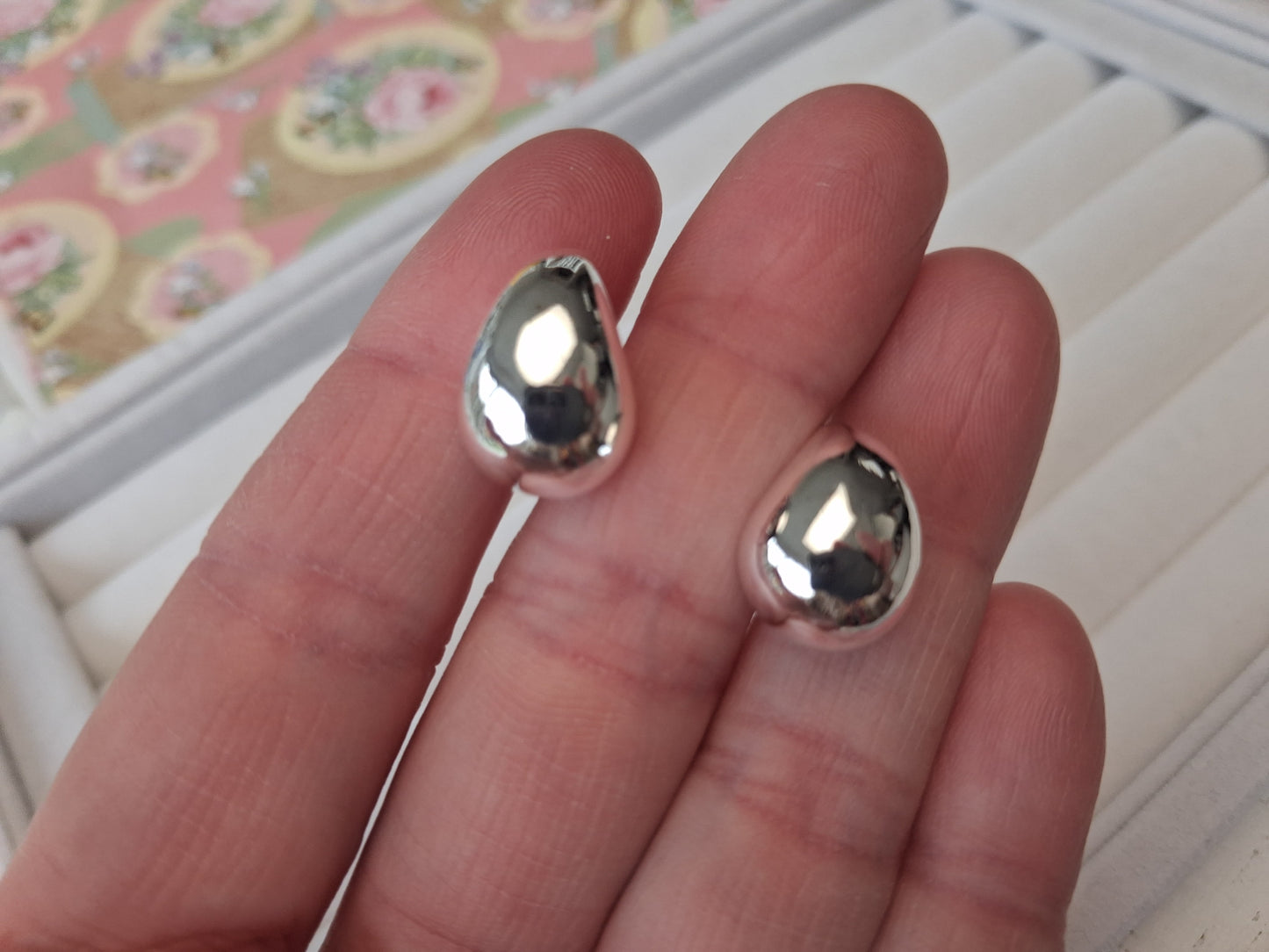 Créoles argent 925 poinçonné gouttes