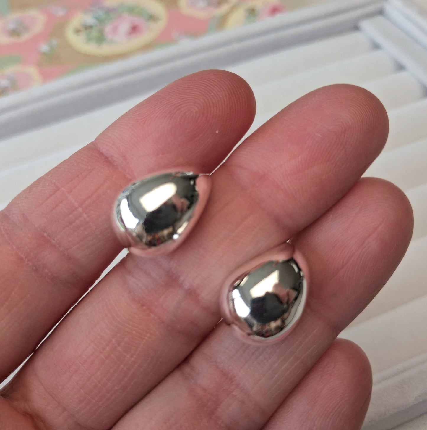 Créoles argent 925 poinçonné gouttes