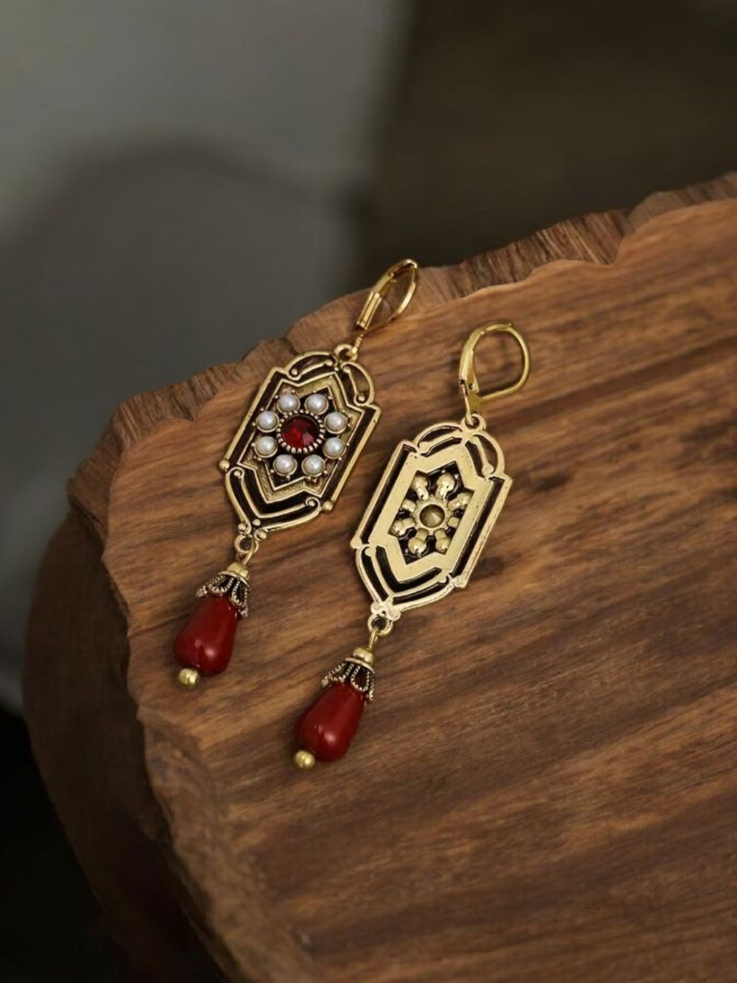 Boucles d'oreilles charme art déco