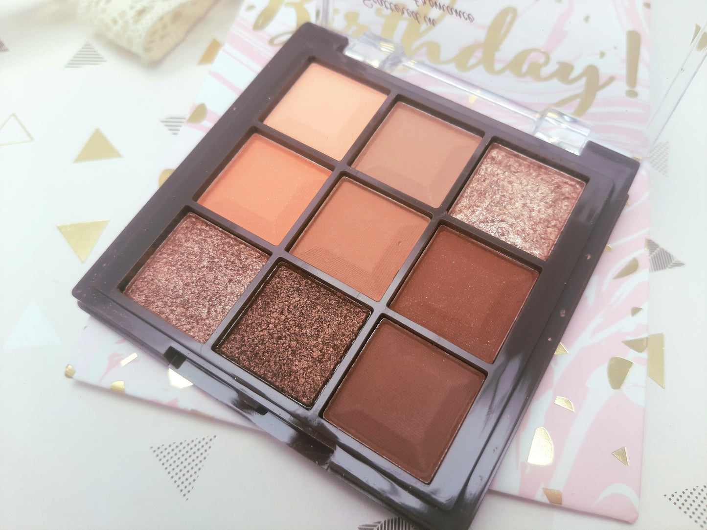 Palette fards à paupières maquillage beige marron