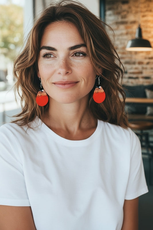 Boucles d'oreilles de l'artiste Frédéric Hartmann