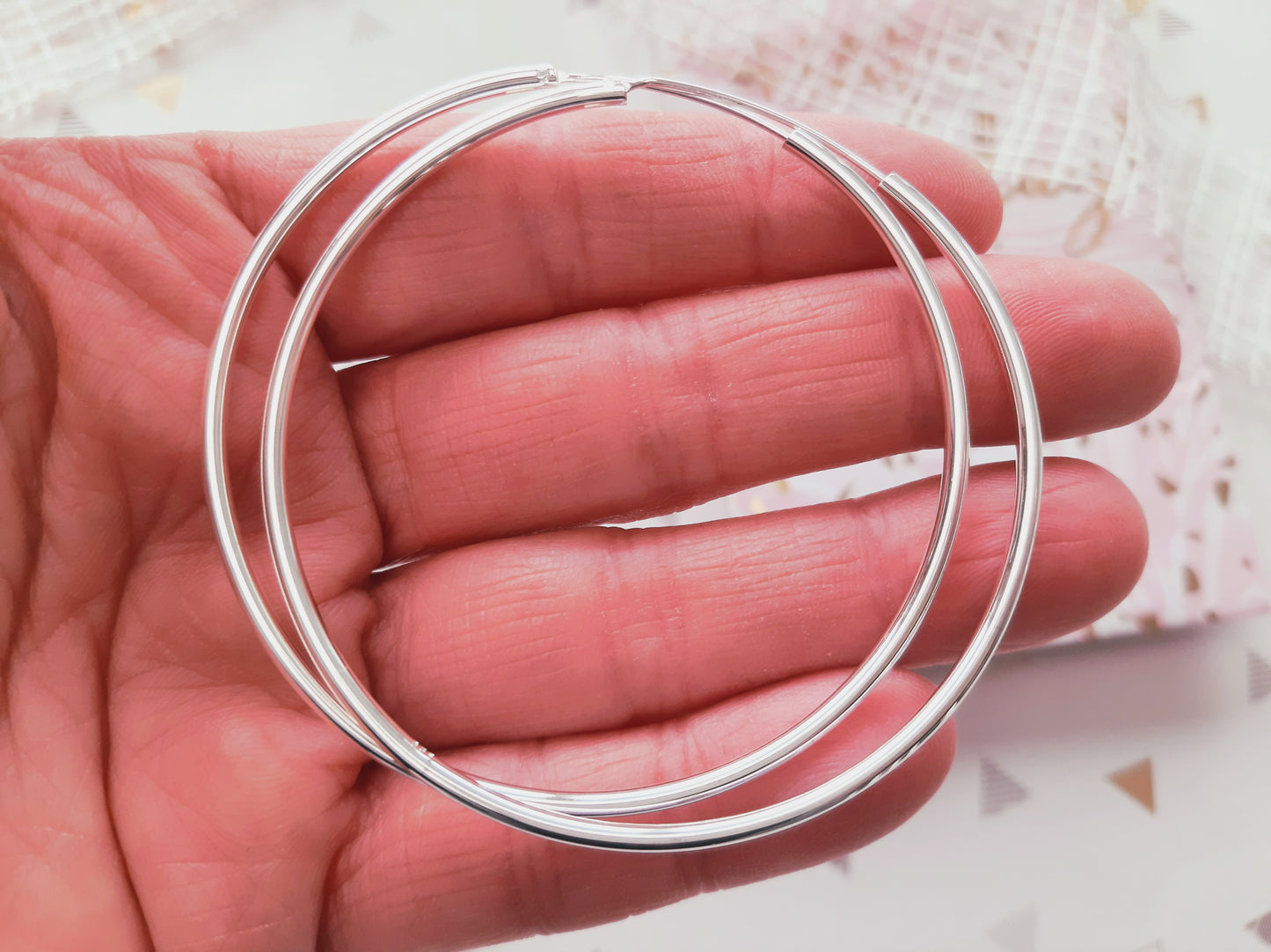 Créoles argent 925 XXL