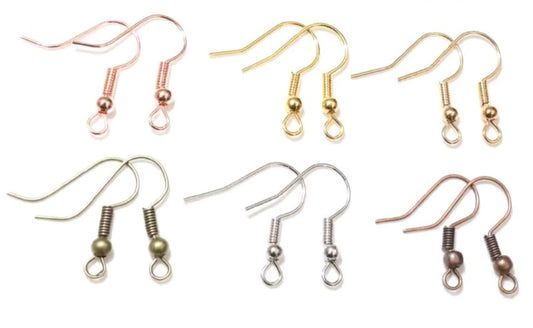 20 crochets pour création de boucles d'oreilles