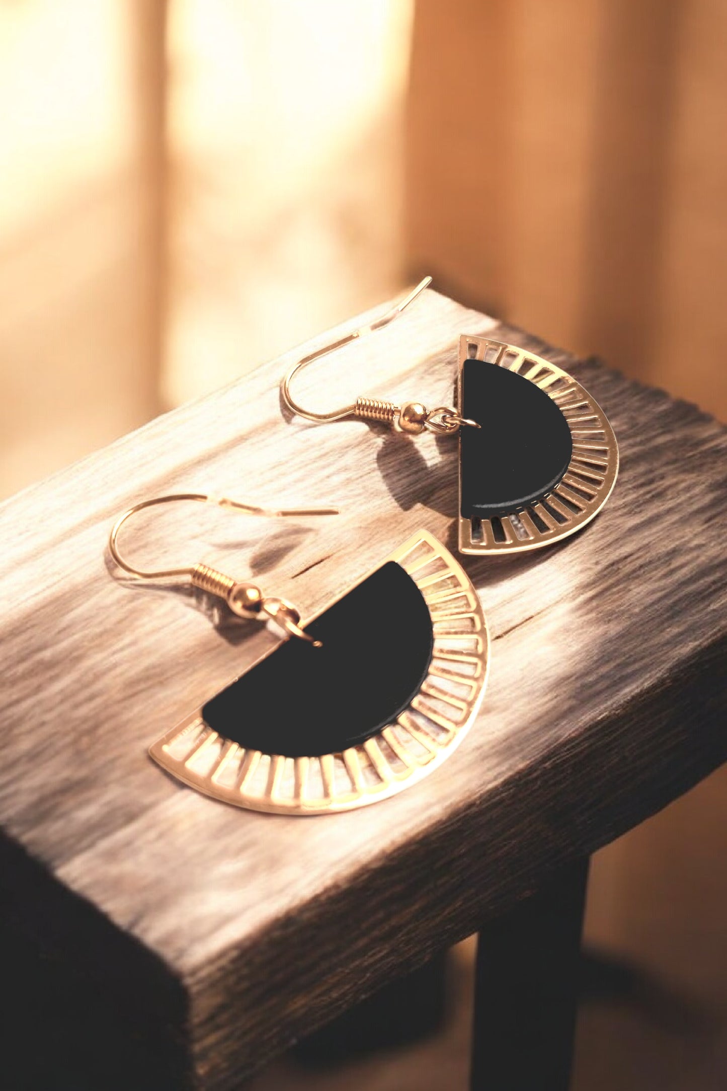 Boucles demi-lunes clair obscur