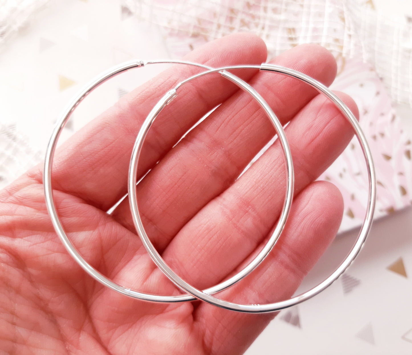 Créoles argent 925 XXL