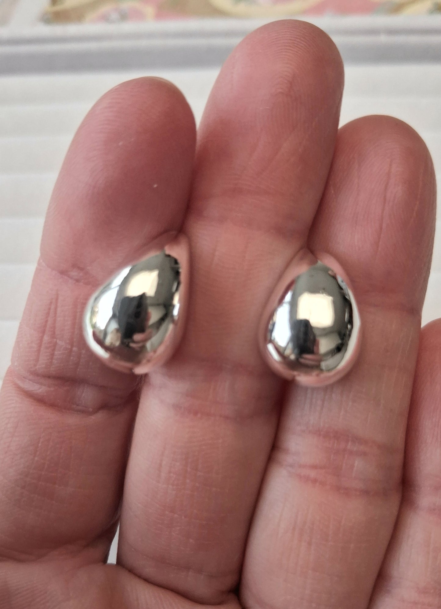 Créoles argent 925 poinçonné gouttes