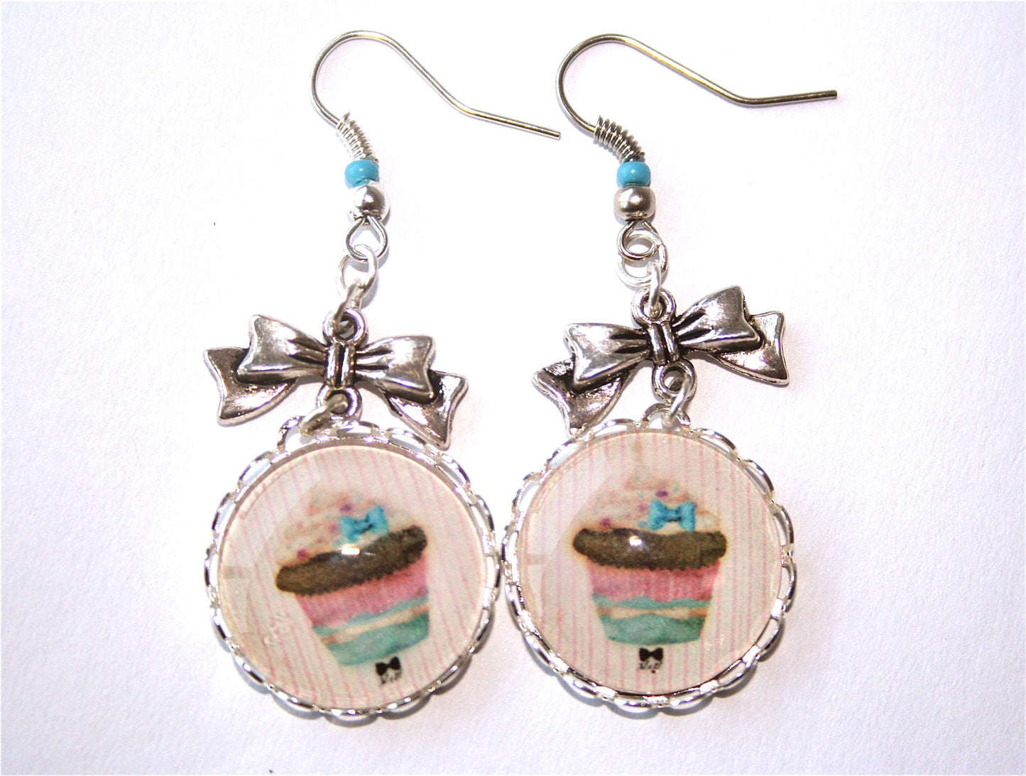 Boucles d'oreilles Mon cup cake vintage