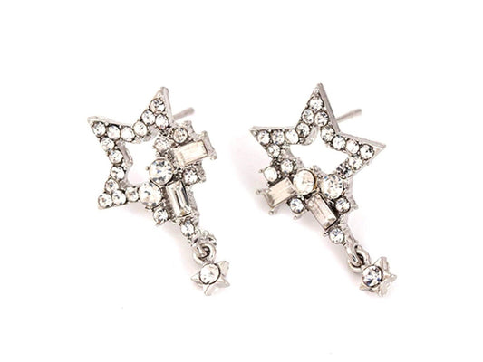 Rhinestone star earrings