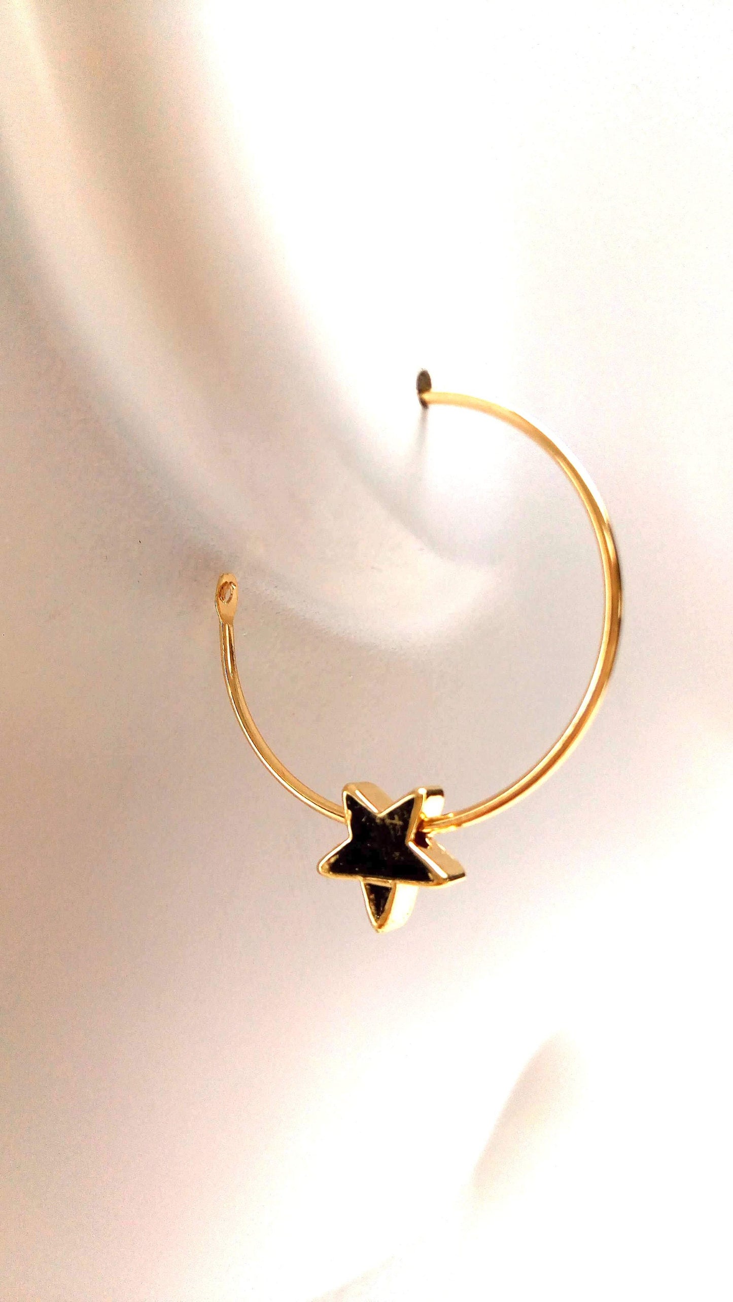 Hoops, anneaux étoiles or fin stacking