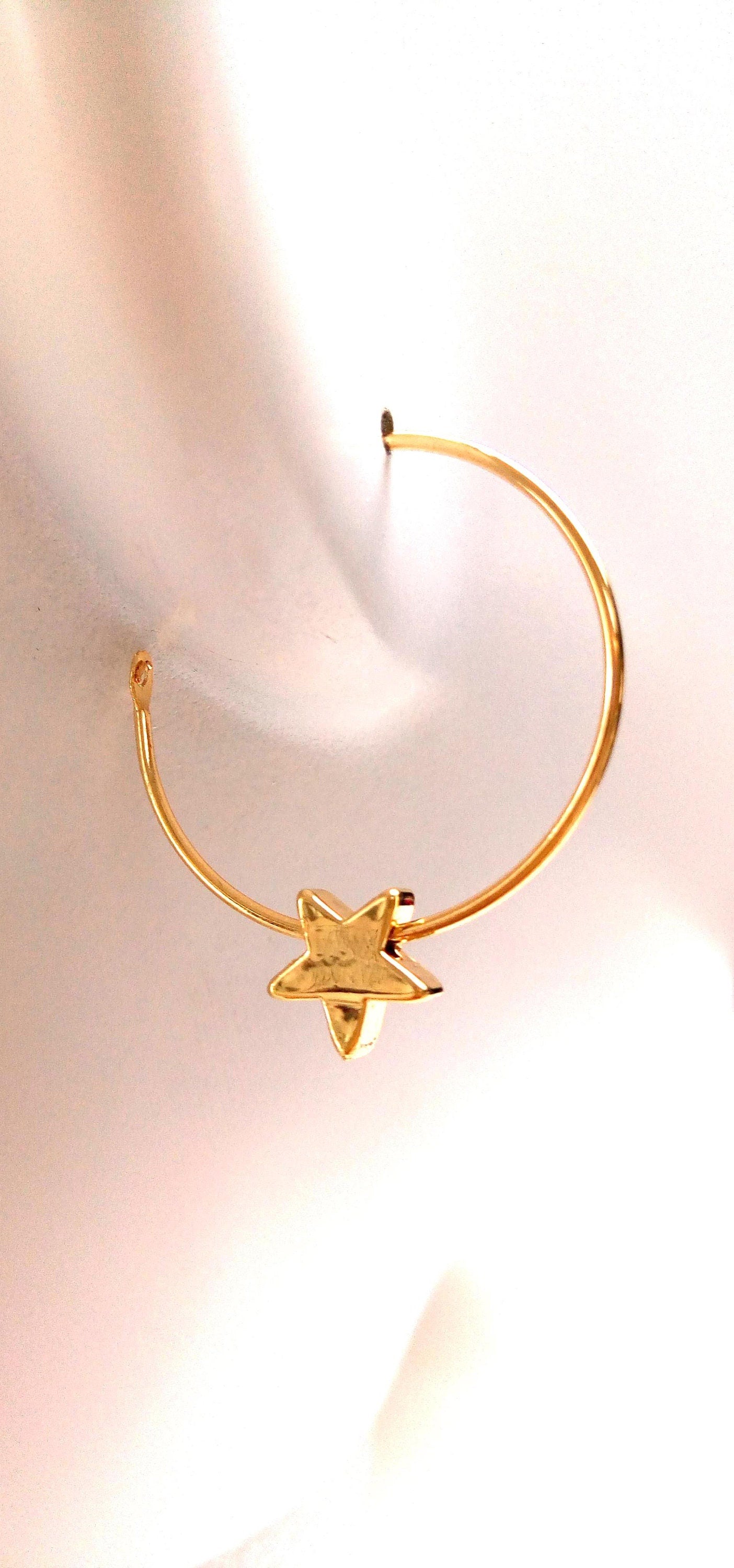 Hoops, anneaux étoiles or fin stacking