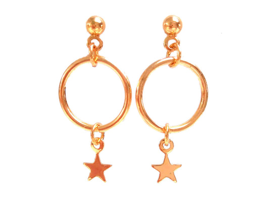 STARS fine jewelry brass earrings